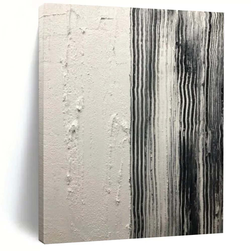 Big White Urban - oversized boho wall art for living room